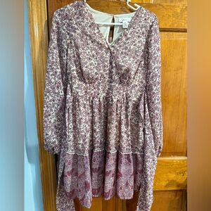 Floral Long Sleeve Dress